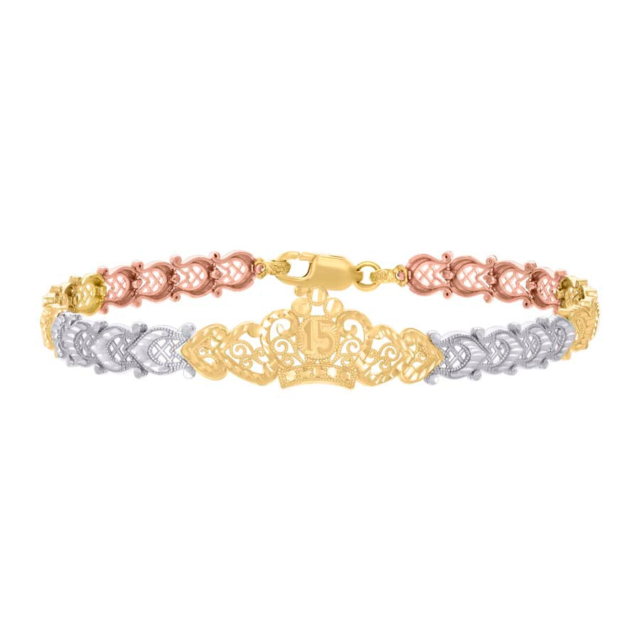 14Kt Gold Cz Bracelet