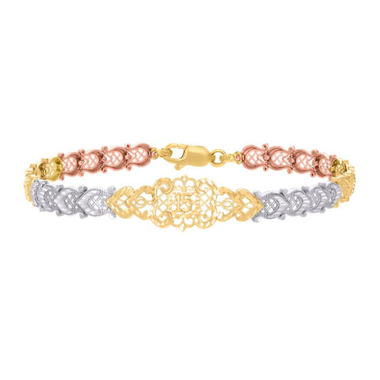 14Kt Gold Cz Bracelet