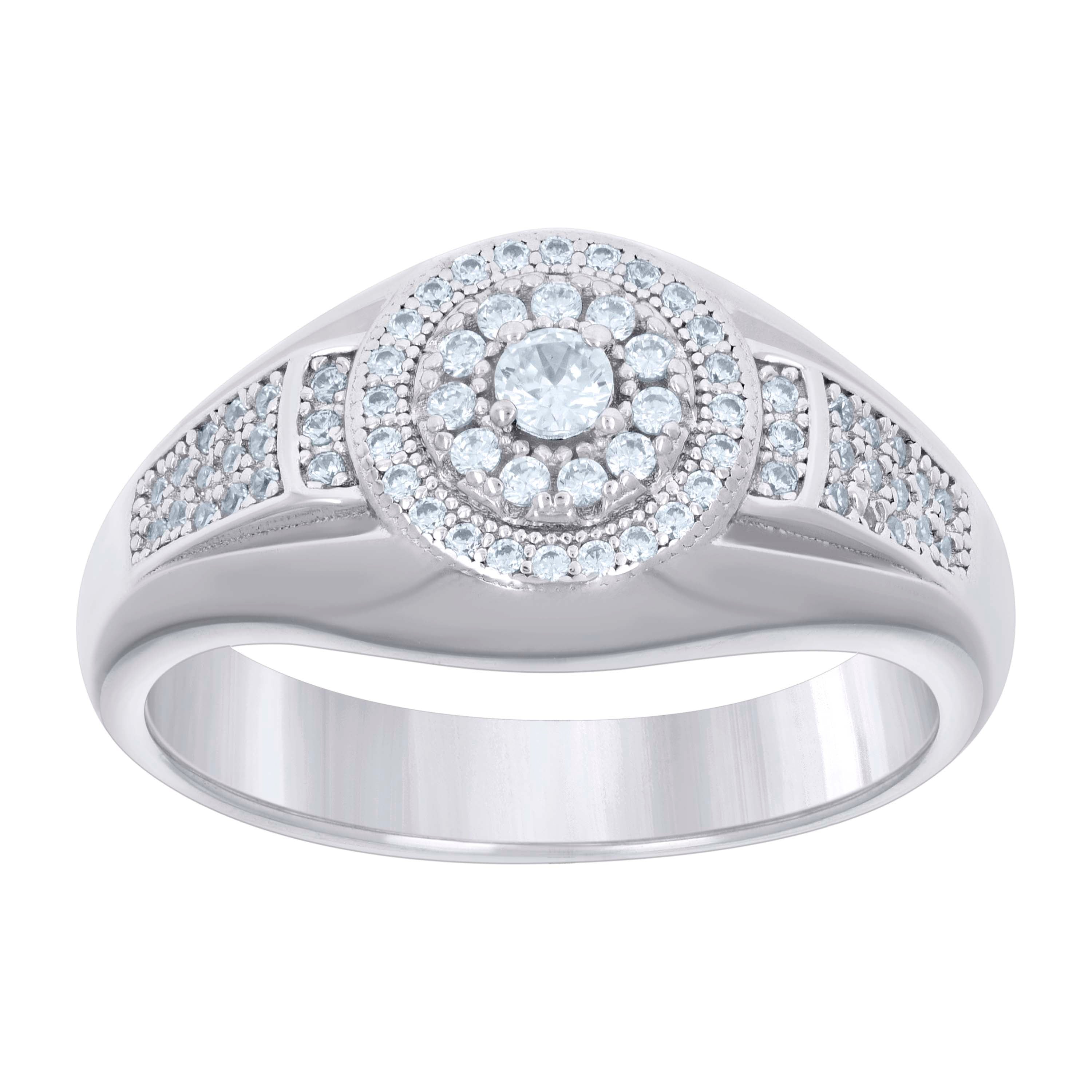 925 Sterling Silver Cz Ring S8-S11