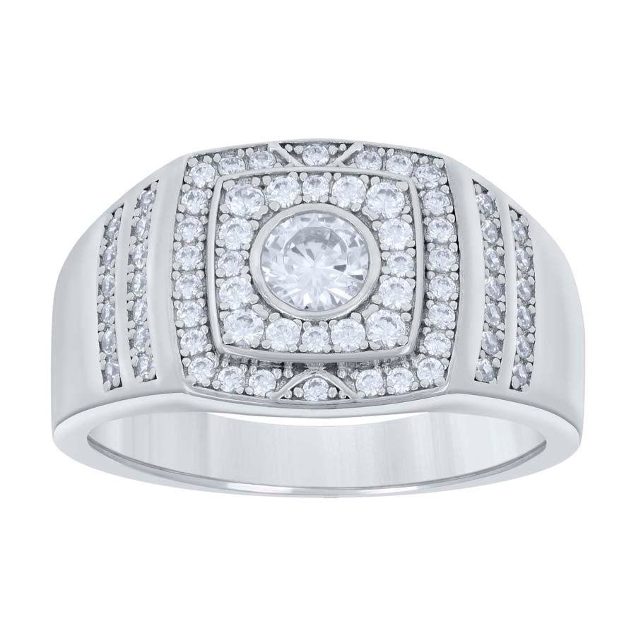 925 Sterling Silver Cz Ring S7-S11