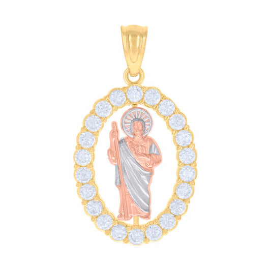14Kt Gold Cz Pendant