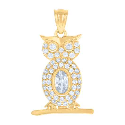 14Kt Gold Cz Pendant