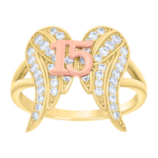 14Kt Gold Cz Ring