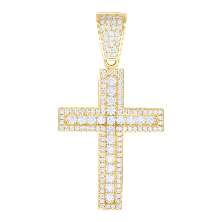 925 Sterling Silver Pendant Moissanite Ctw 1.85