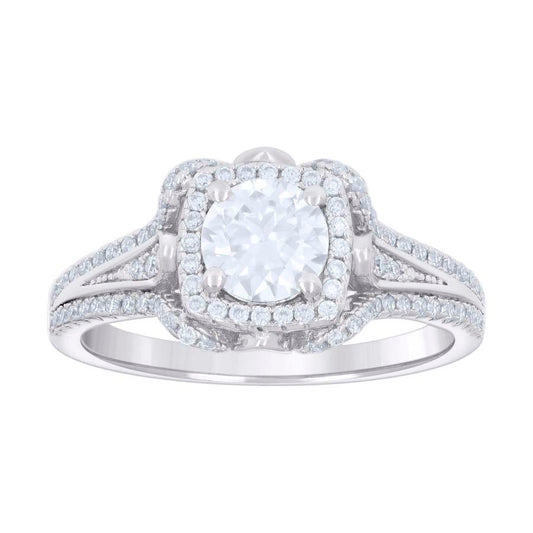 925 Sterling Silver Cz Ring S5-S10