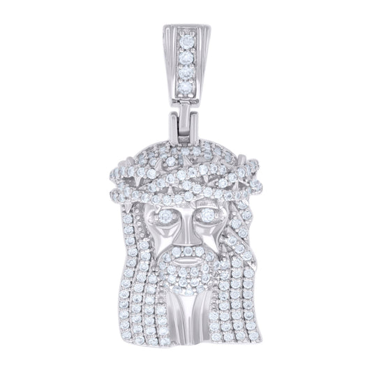 925 Sterling Silver Pendant Moissanite Ctw 0.91