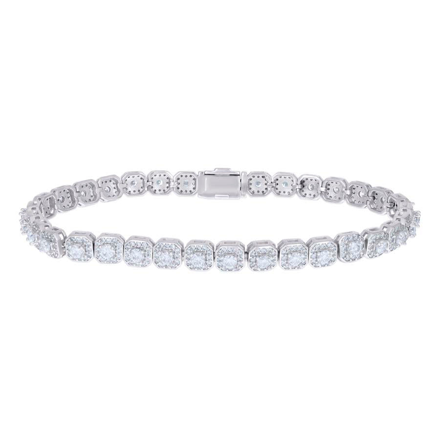925 Sterling Silver  Moissanite Necklace 6mm
