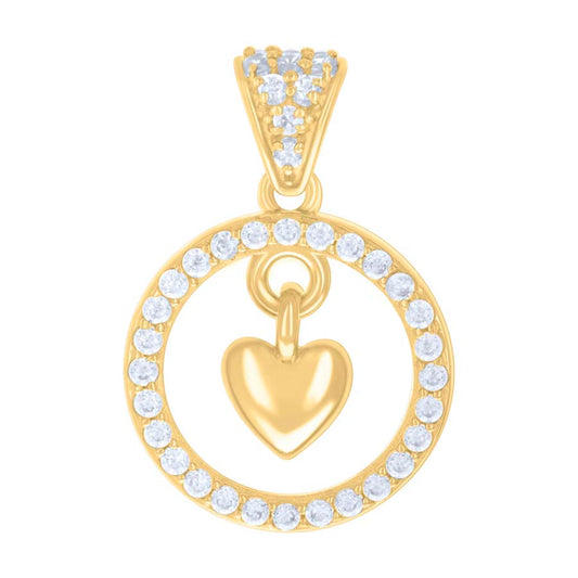 14Kt Gold Cz Pendant