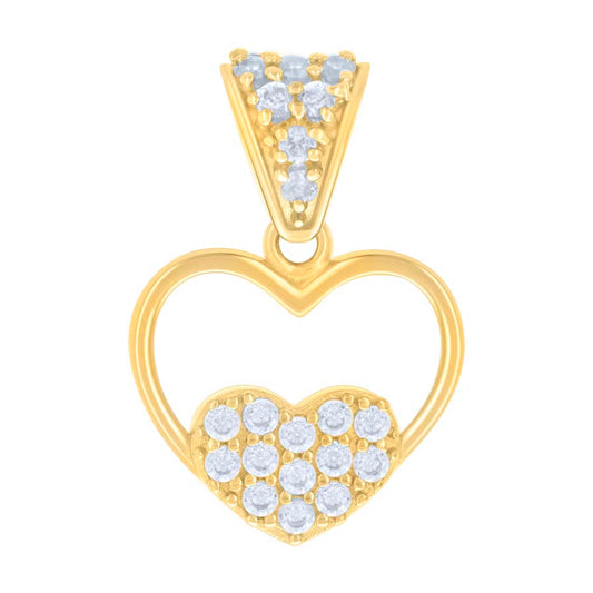 14Kt Gold Cz Pendant