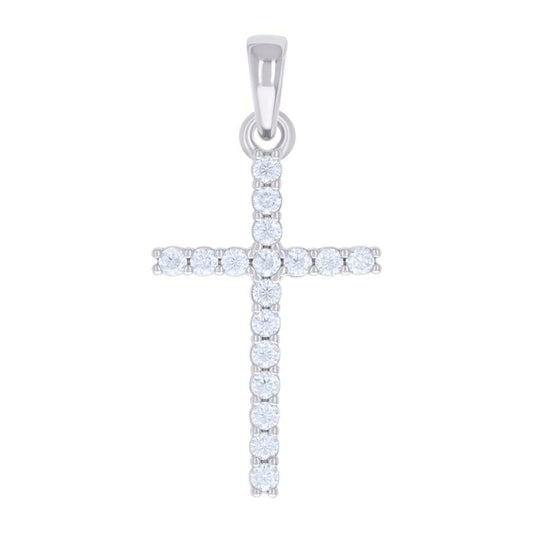 925 Sterling Silver 0.54Ctw Moissanite Pendant