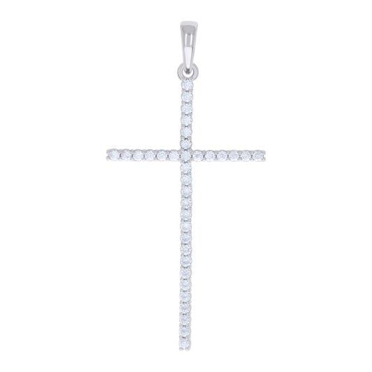 925 Sterling Silver 1.10Ctw Moissanite Pendant