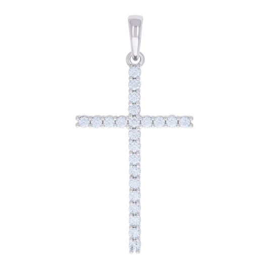 925 Sterling Silver 1.38Ctw Moissanite Pendant