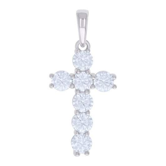 925 Sterling Silver 3.68Ctw Moissanite Pendant