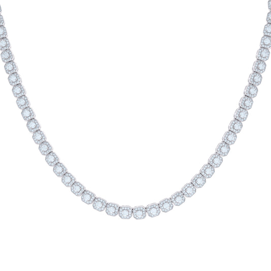 925 Sterling Silver Cz Bracelet 6mm-7"-24"