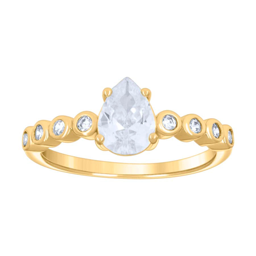 925 Sterling Silver Cz Ring S5-S9