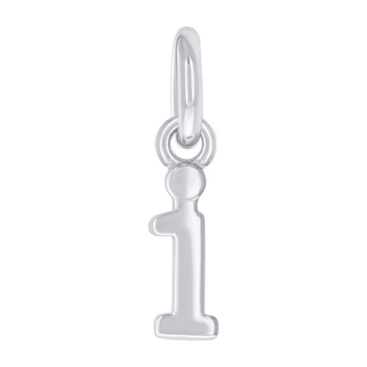 925 Sterling Silver Initial Pendant "I"
