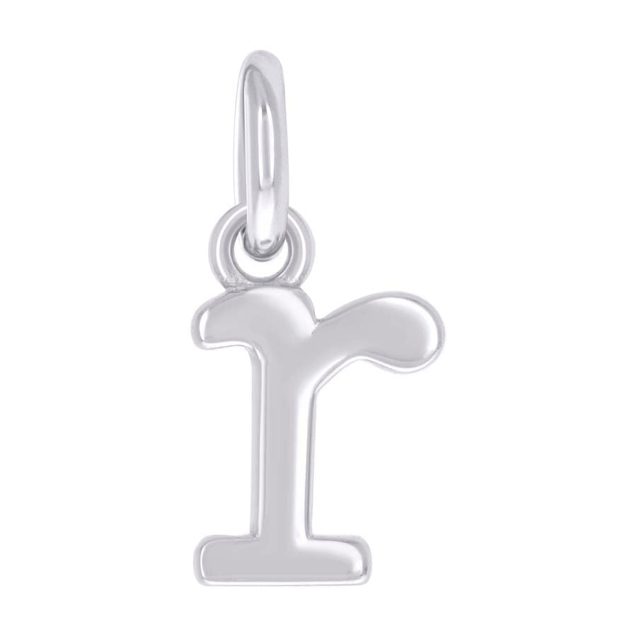 925 Sterling Silver Initial Pendant "R"