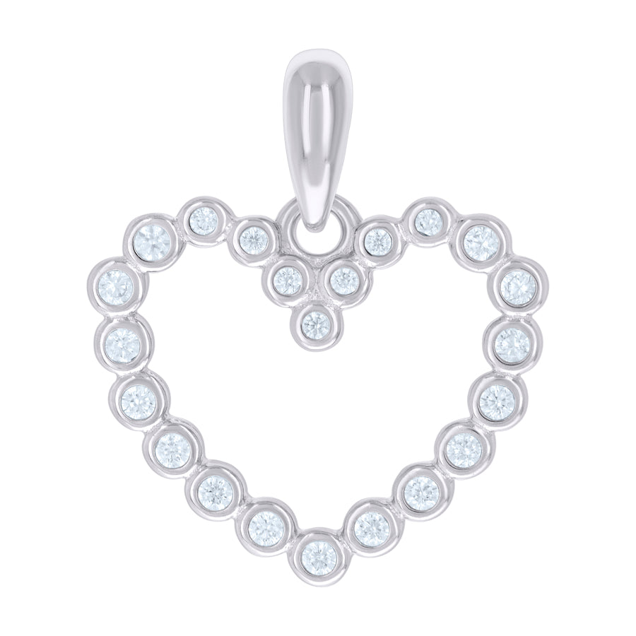 925 Sterling Silver Cz Pendant