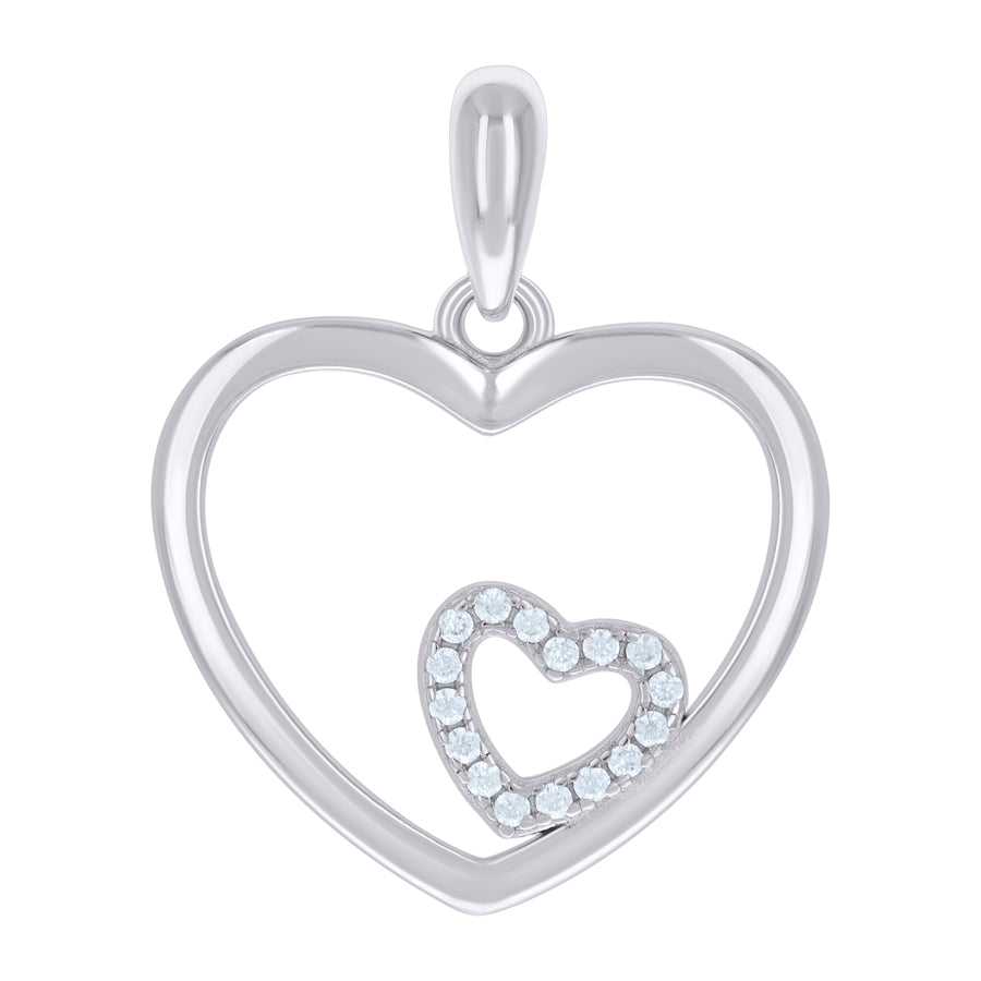 925 Sterling Silver Cz Pendant