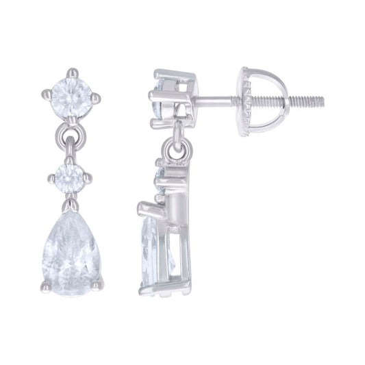 925 Sterling Silver Cz Earrings