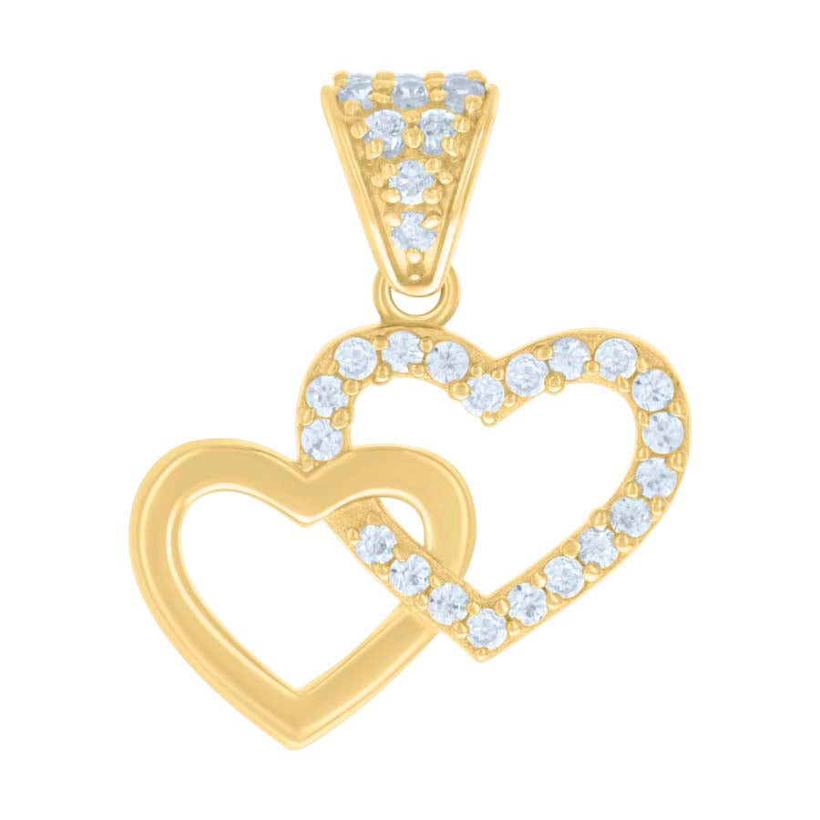 10Kt Gold Cz Pendant
