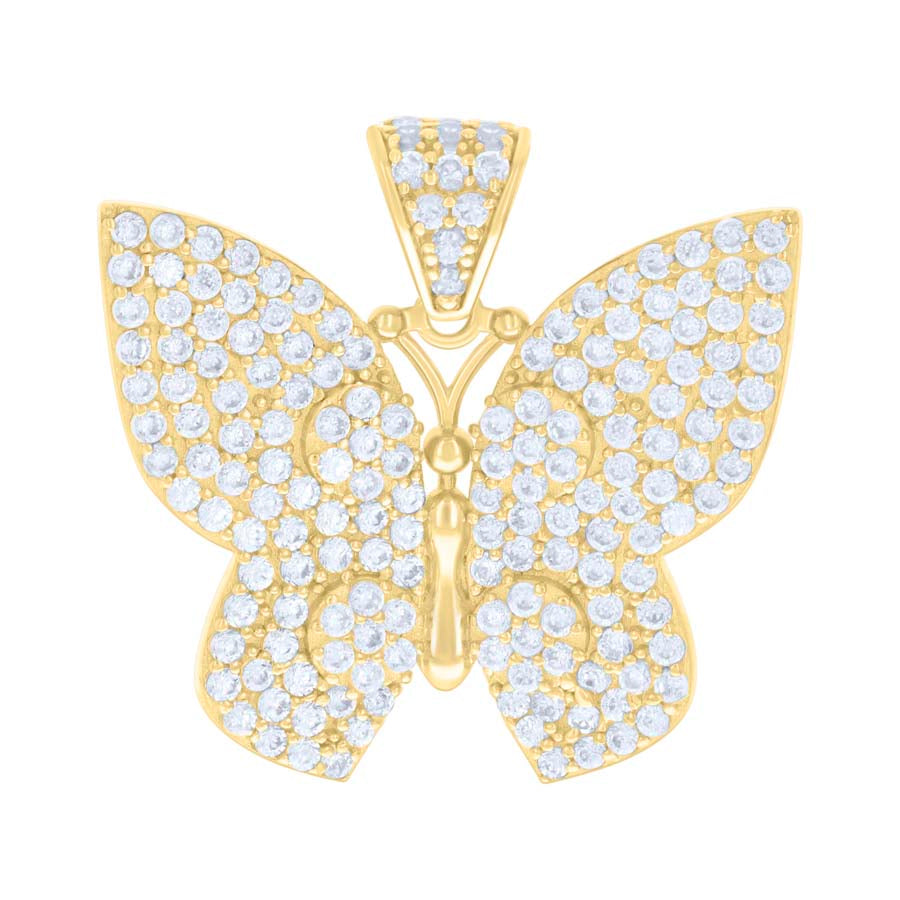 10Kt Gold Cz Pendant