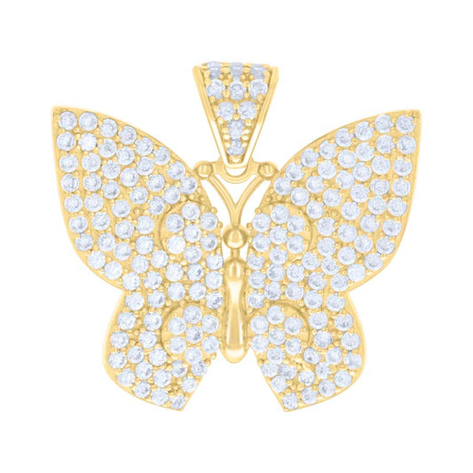 10Kt Gold Cz Pendant