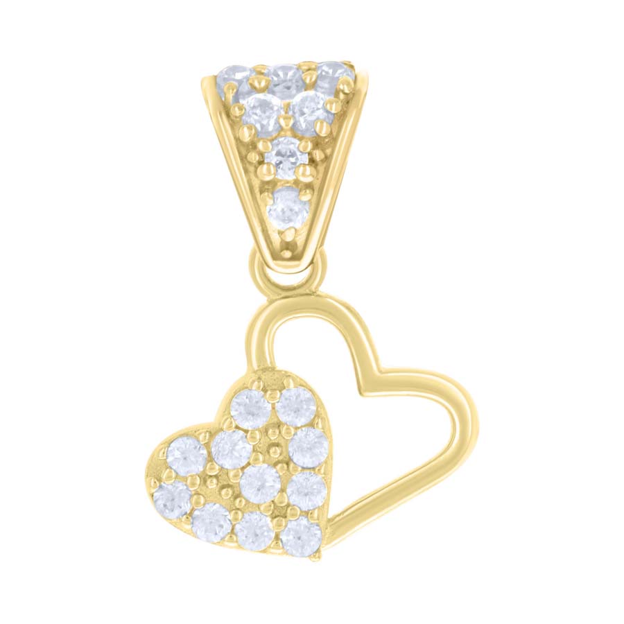 10Kt Gold Cz Pendant