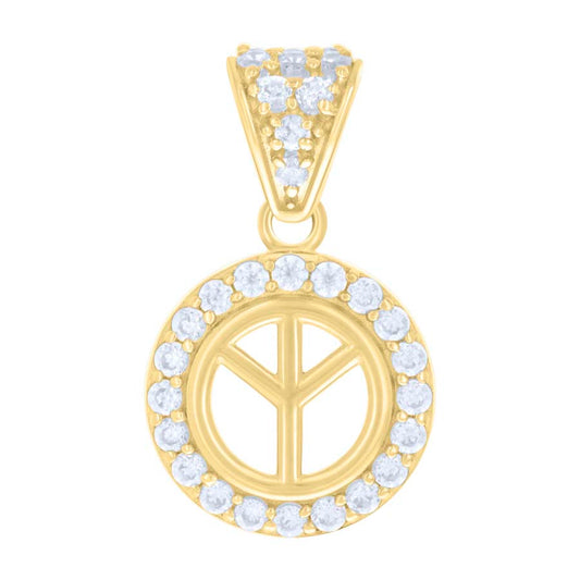 10Kt Gold Cz Pendant