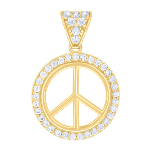 10Kt Gold Cz Pendant