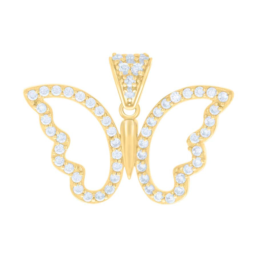 10Kt Gold Cz Pendant