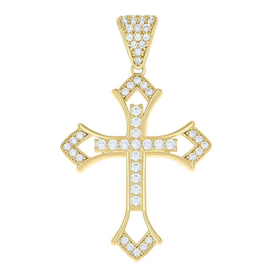 10Kt Gold Cz Pendant