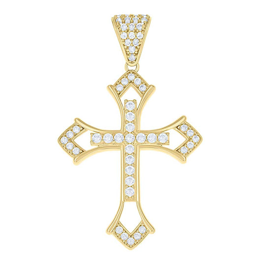 10Kt Gold Cz Pendant