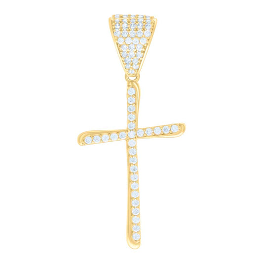 10Kt Gold Cz Pendant