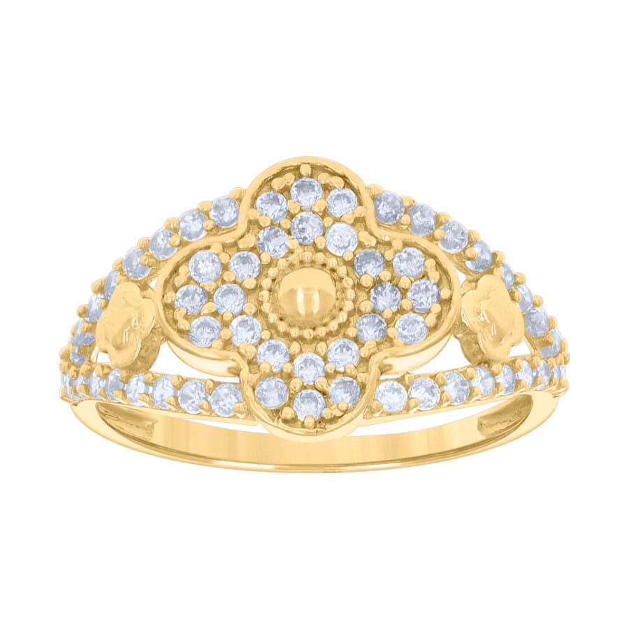10Kt Gold Cz Ring