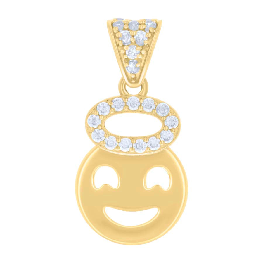 10Kt Gold Cz Pendant