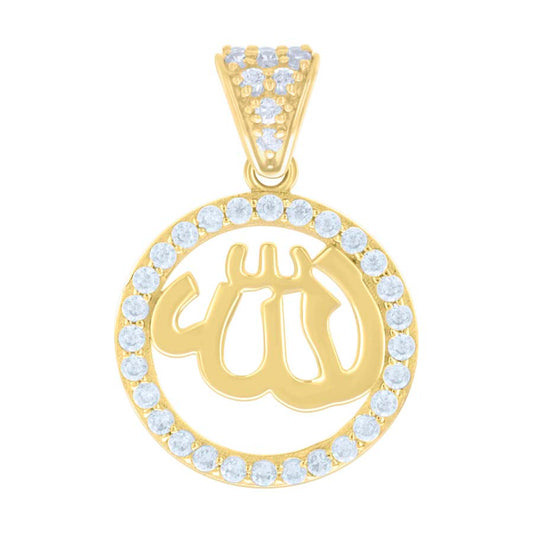 10Kt Gold Cz Pendant