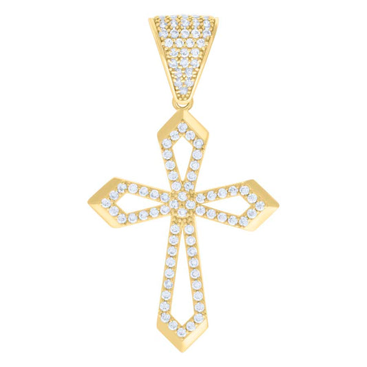 10Kt Gold Cz Pendant