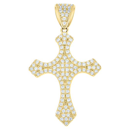 10Kt Gold Cz Pendant