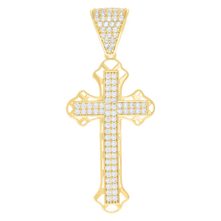 10Kt Gold Cz Pendant