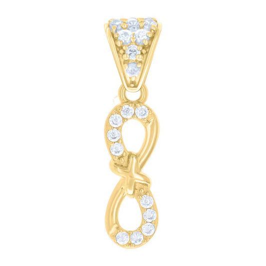 10Kt Gold Cz Pendant