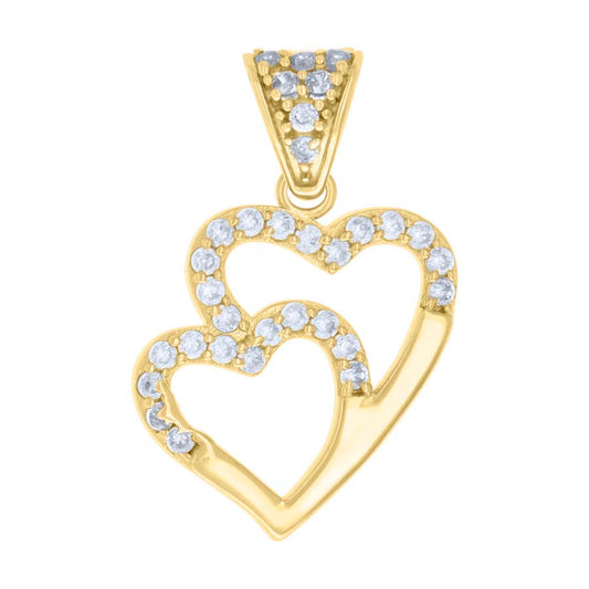 10Kt Gold Cz Pendant