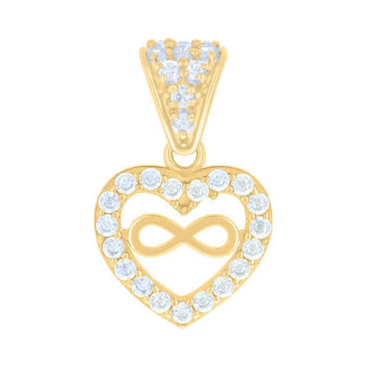 10Kt Gold Cz Pendant