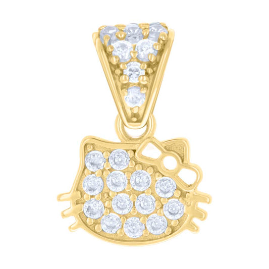 10Kt Gold Cz Pendant