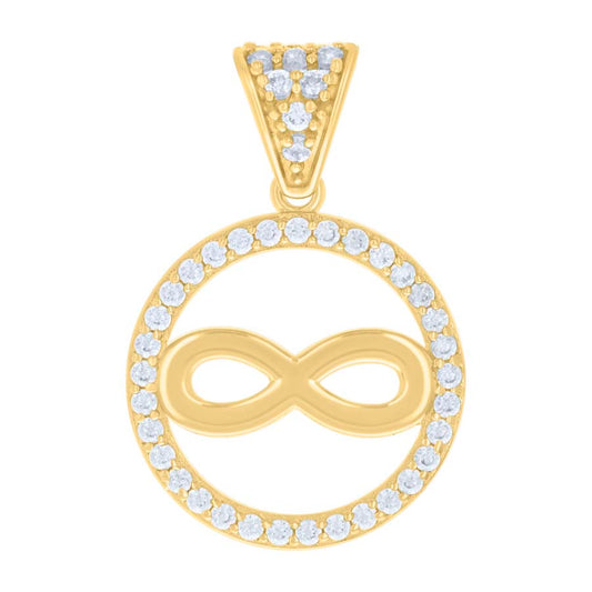 10Kt Gold Cz Pendant