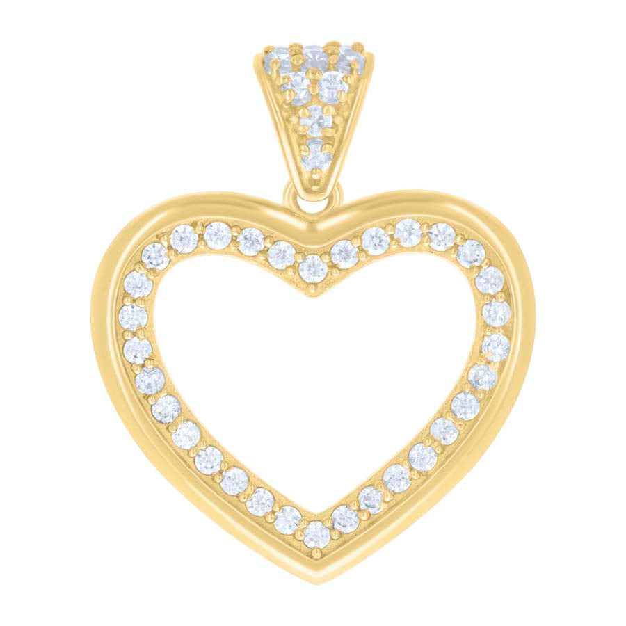 10Kt Gold Cz Pendant