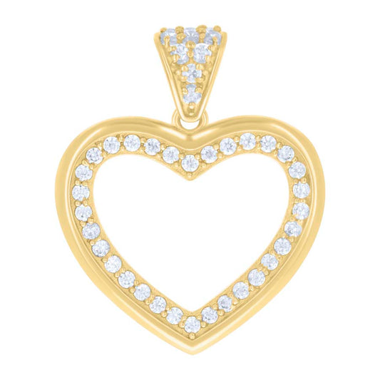 10Kt Gold Cz Pendant