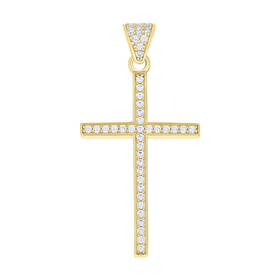 10Kt Gold Cz Pendant
