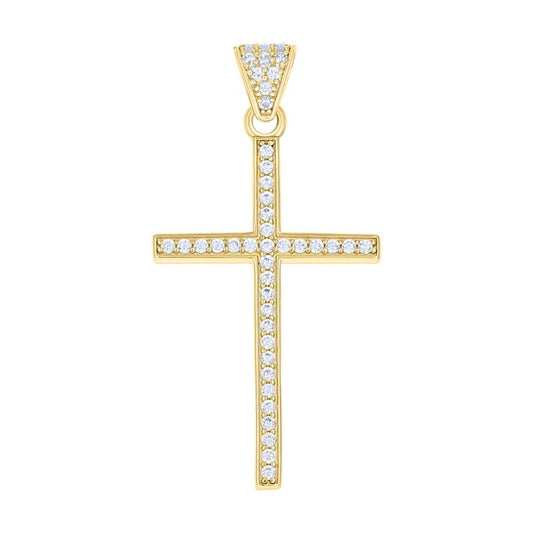 10Kt Gold Cz Pendant
