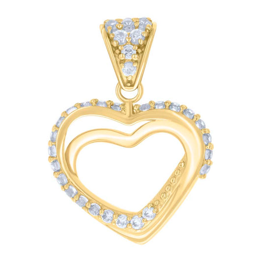 10Kt Gold Cz Pendant
